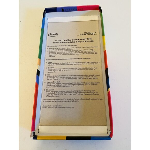 Dr Scholls Women Size 10 M Wood Exercise Clog Sandal Tan Leather Slide Shoe New - Picture 15 of 15